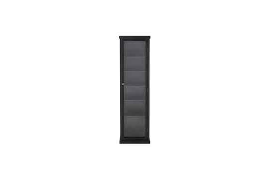 Black cabinet in fir wood Emilio Clipped