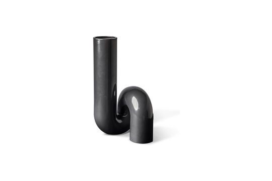 Black ceramic vase Yourtube Clipped