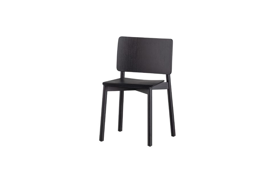 Black chair Karel Woood