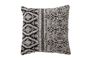 Miniature Black cotton cushion Kuno Clipped