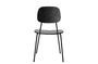 Miniature Black dining chair Monza Clipped