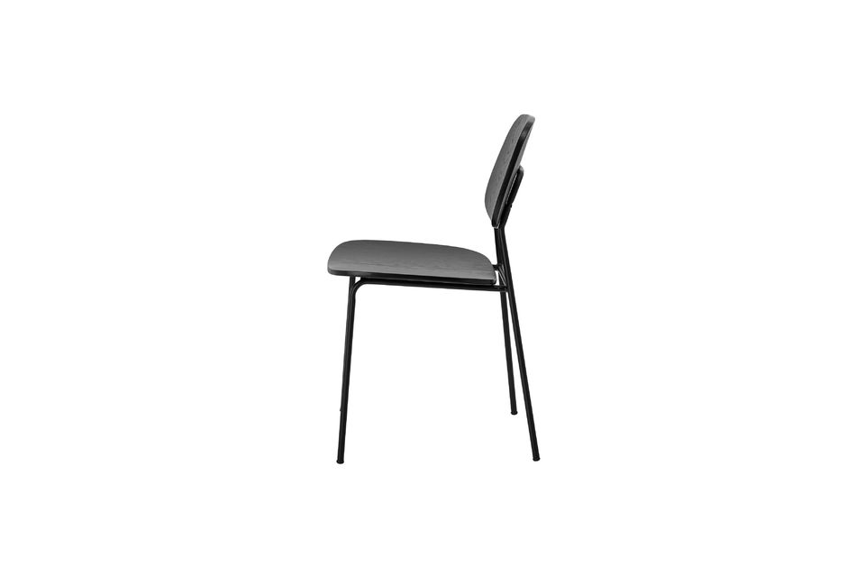Black dining chair Monza - 6
