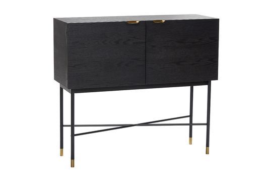 Black eucalyptus wood chest of drawers Norm Clipped