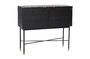 Miniature Black eucalyptus wood chest of drawers Norm Clipped