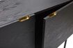 Miniature Black eucalyptus wood chest of drawers Norm 4