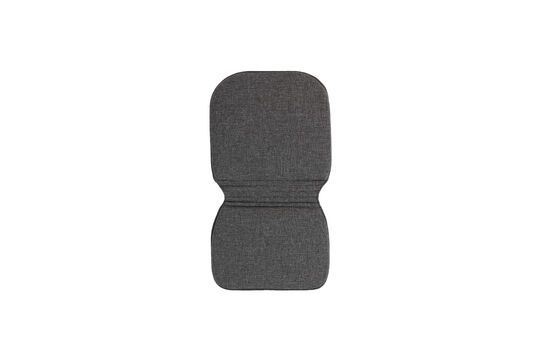 Black fabric cushion Vondel Clipped