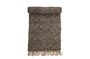 Miniature Black hessian rug Aby Clipped