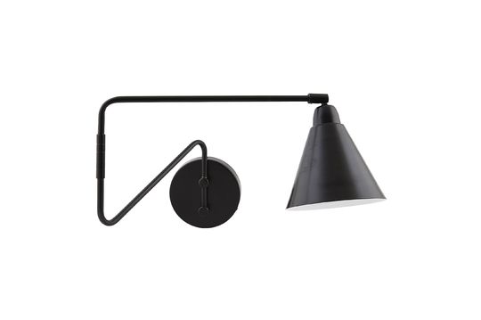 Black iron bent wall lamp Game Clipped
