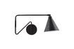 Miniature Black iron bent wall lamp Game 4