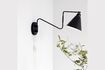 Miniature Black iron bent wall lamp Game 1