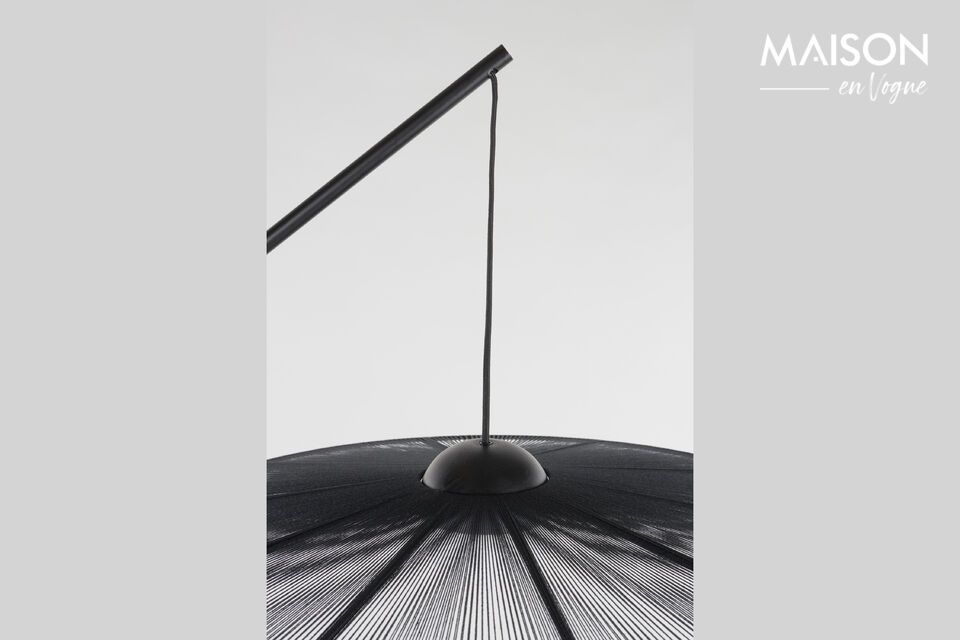 Black iron floor lamp Belle - 9