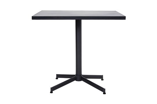 Black iron square dining table Helo Clipped