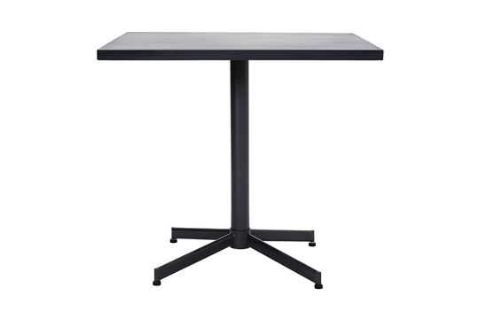 Black iron square dining table Helo