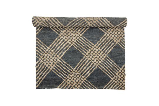 Black jute carpet Cat Clipped