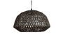 Miniature Black jute lamp suspension Kace Clipped