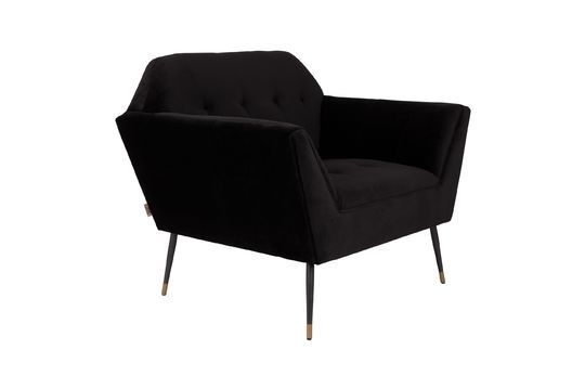 Black Kate Lounge Chair Clipped