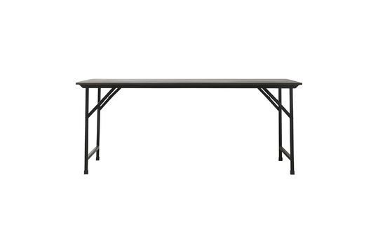 Black mango wood dining table Party Clipped