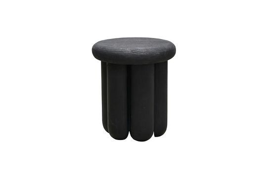 Black mango wood side table Phant Clipped