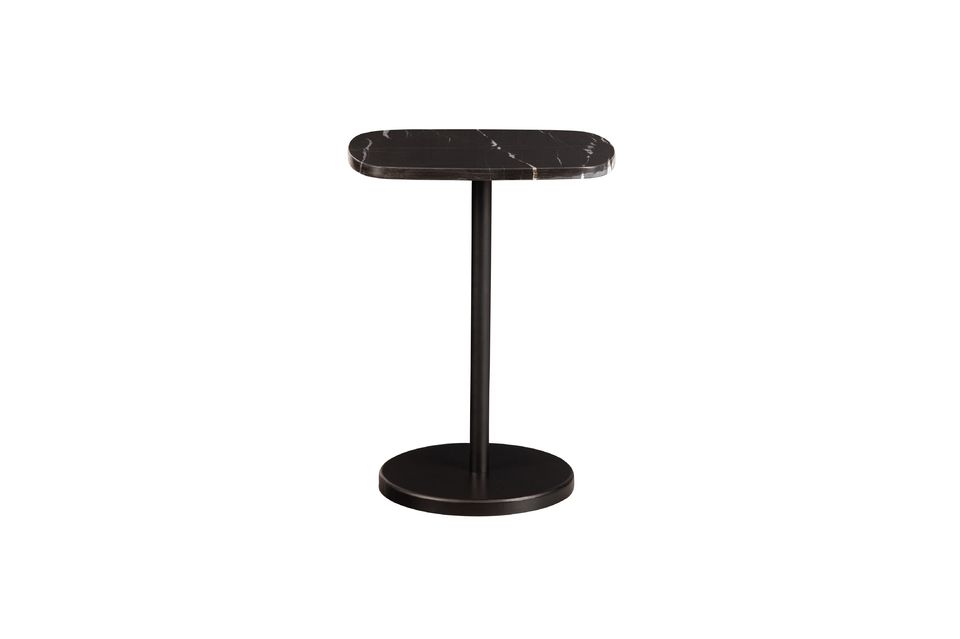 The Fola black marble coffee table brings a touch of refinement to any interior