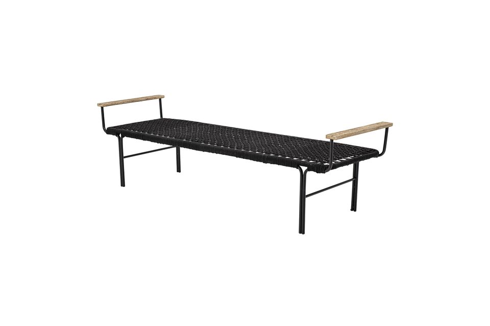 The Mundo bench is suitable for both indoor and outdoor use