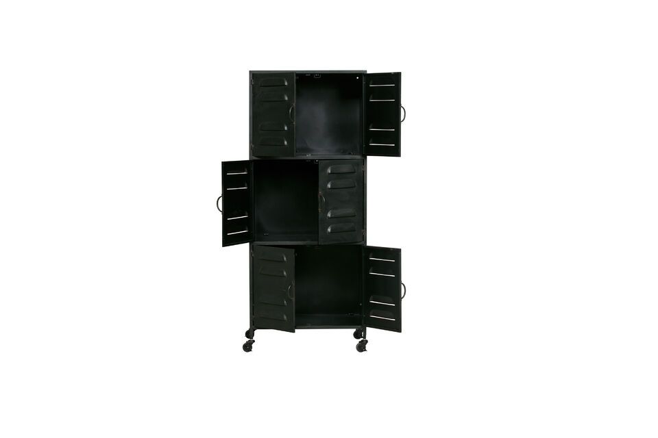 Black metal cabinet Boaz - 4