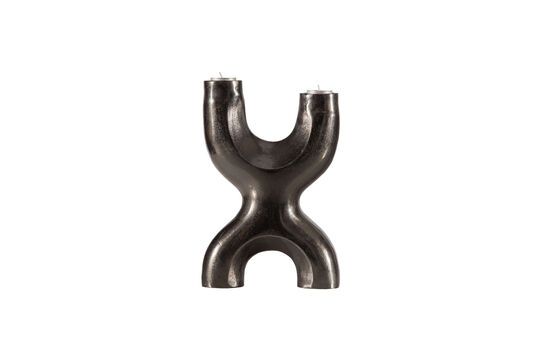Black metal candle holder Don Clipped