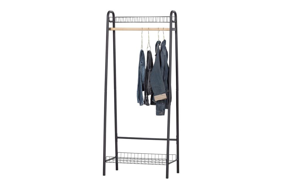 Simple, elegant and pure, this clothes rack is also practical