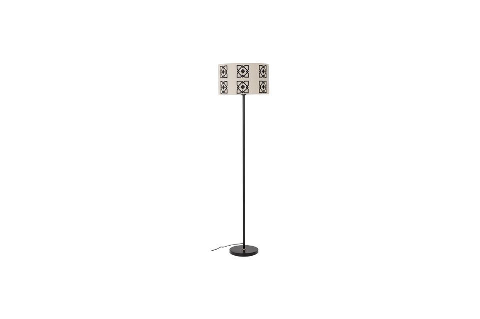 Black metal floor lamp Selita Bloomingville