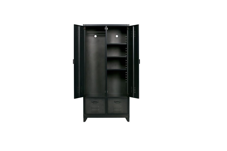 Organize your home in style with this metal locker cabinet