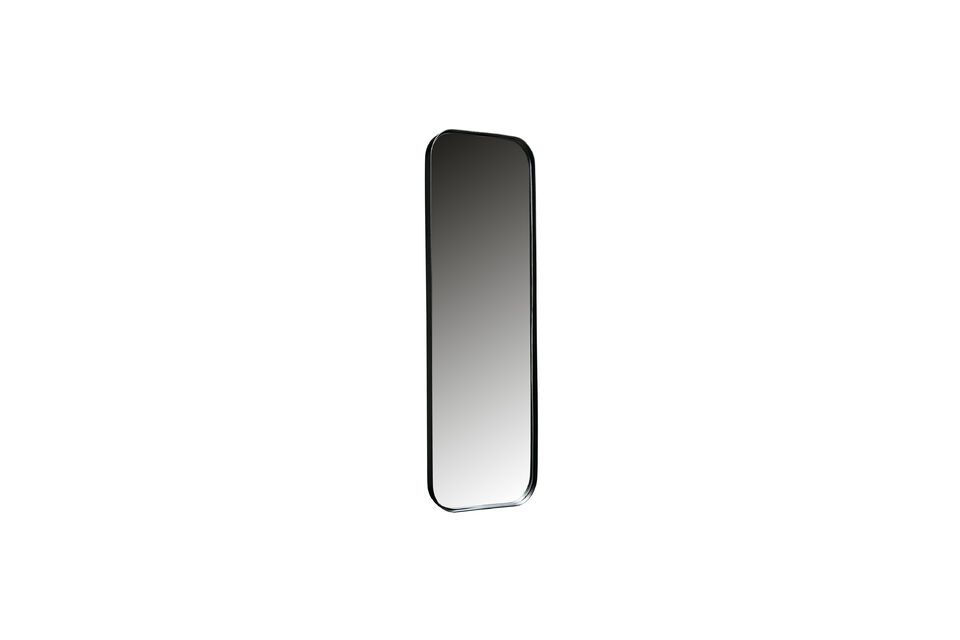 The Doutzen black metal mirror is a mirror with metal frame and waterproof powder coating