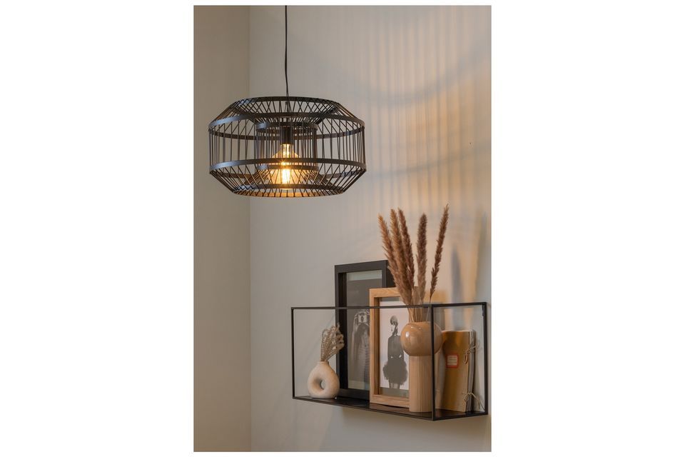 Woood Metal Hanging Lamp