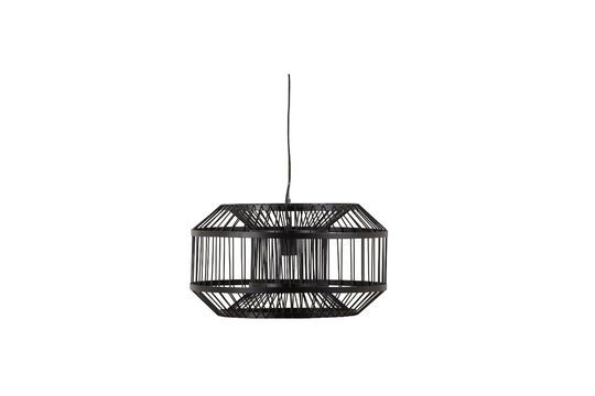 Black metal pendant lamp Esila Clipped