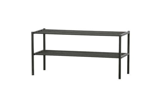 Black metal shelf Ferro Clipped