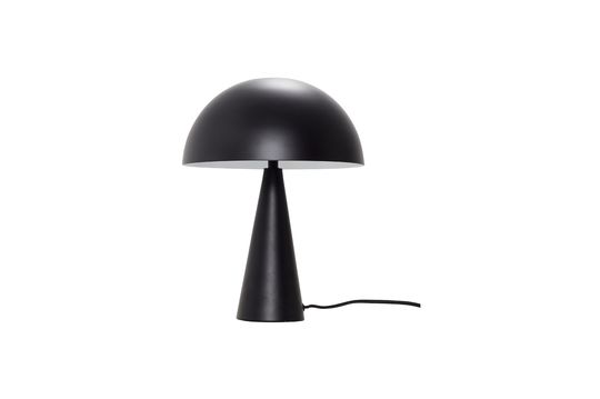 Black metal table lamp Mush Clipped