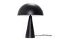 Miniature Black metal table lamp Mush Clipped