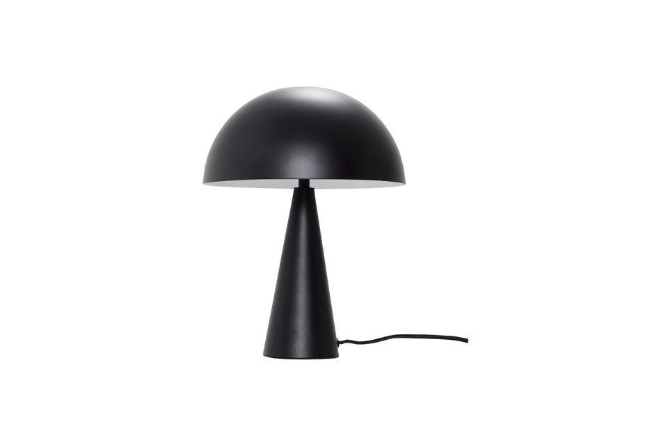 Black metal table lamp Mush Hübsch