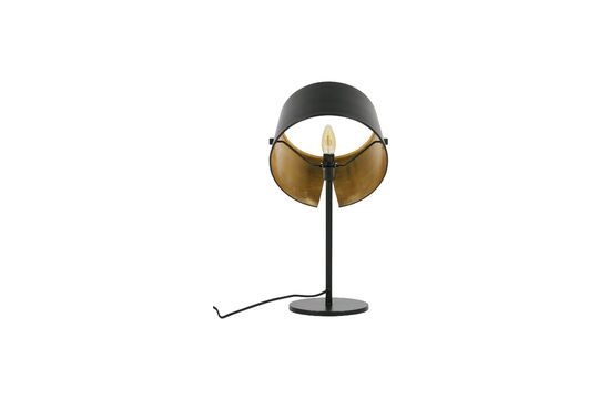 Black metal table lamp Pien Clipped