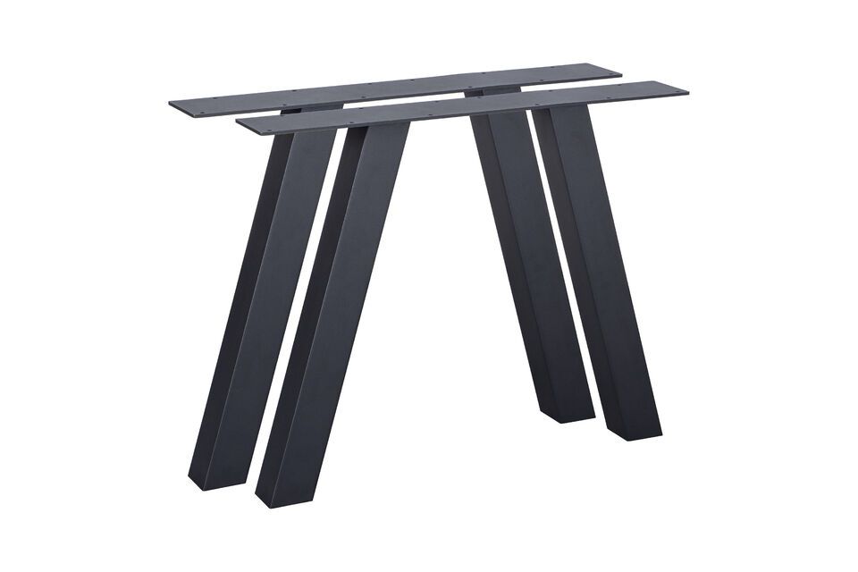 Black metal table legs Tablo Woood