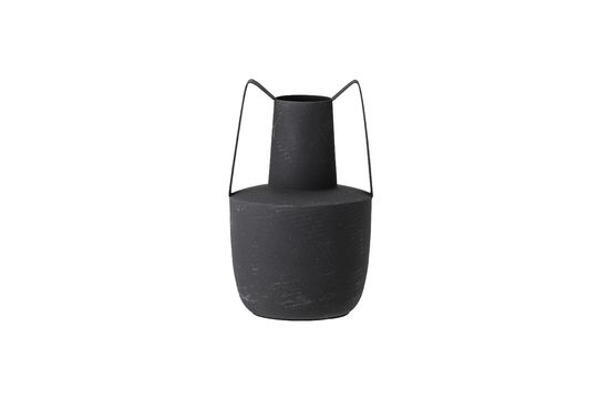 Black metal vase Itamar Clipped