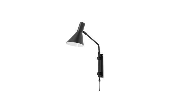 Black metal wall lamp Edil Clipped