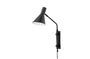 Miniature Black metal wall lamp Edil Clipped