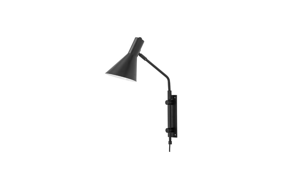 The Edil wall lamp from Bloomingville is made of black metal and is one of the most classic