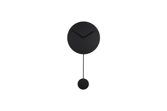 Black Minimal Clock Clipped