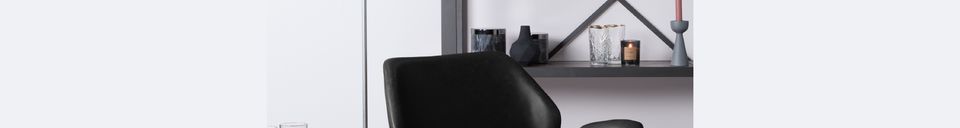 Material Details Black Nikki Lounge Chair