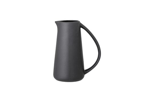 Black pitcher in stoneware Edit Clipped