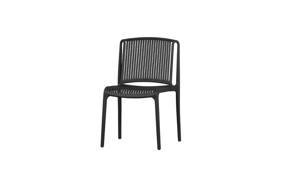 Black plastic chair Billie Woood