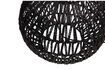 Miniature Black rattan lamp Macy 5