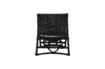 Miniature Black Rattan Lounge Chair Baz 3
