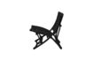 Miniature Black Rattan Lounge Chair Baz 5