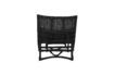 Miniature Black Rattan Lounge Chair Baz 6